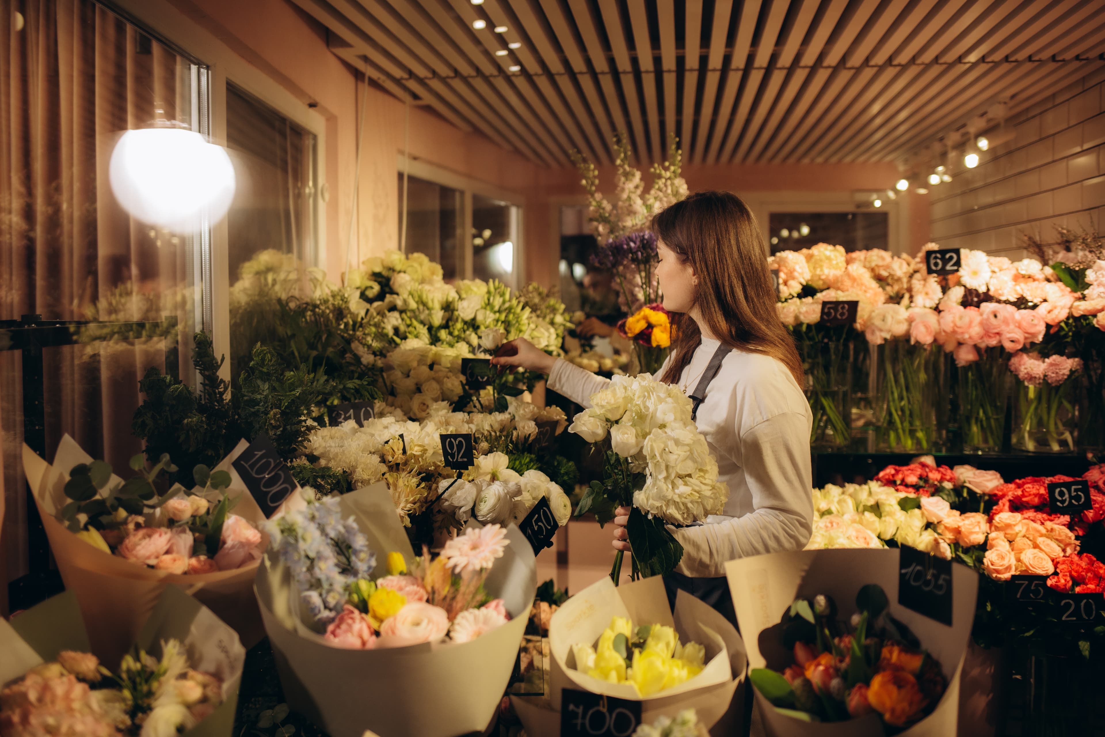 Elegant floral event installation